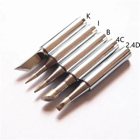 5PCS/LOT 936 Welding Tips Lead Free Solder Soldering Tip 6mm I/B/K/4C/2.4D 60W Iron Tip Internal ...