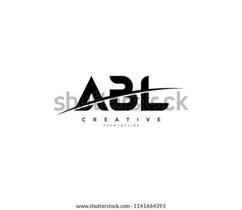 Abl Swoosh Cut Logo Design Stock Vector (Royalty Free) 1141664393