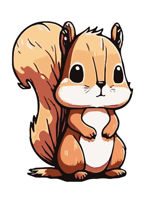 Cute Squirrel Drawing