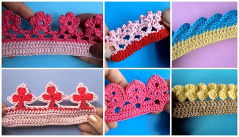 Crochet 6 Beautiful Borders - Video Tutorials - Pretty Ideas