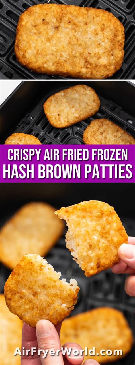 Air Fryer Hash Browns {How to Cook Patties from Frozen} EASY TIPS