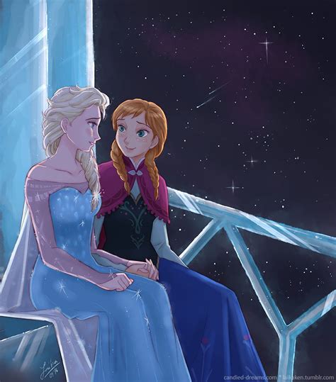 Frozen - Queen Elsa x Princess Anna - Elsanna | Disney princess art, Frozen disney movie, Disney ...