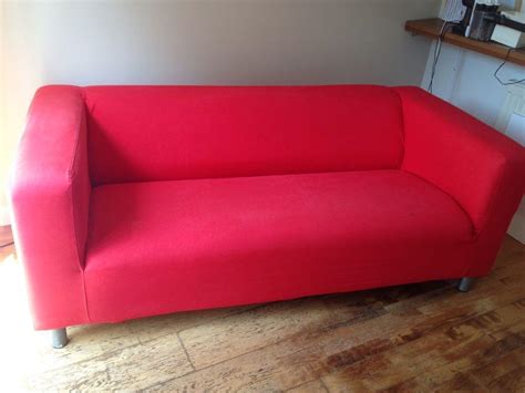 Sofa - Ikea Klippan 3 Seater with removable washable red cover | in Chandlers Ford, Hampshire ...