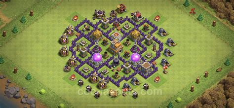 Best Anti 3 Stars Base TH7 with Link, Hybrid - Town Hall Level 7 Base ...