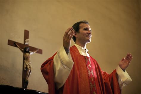 Catholic Priest On Altar Praying During Mass | St Joseph Catholic Community on JBM-HH