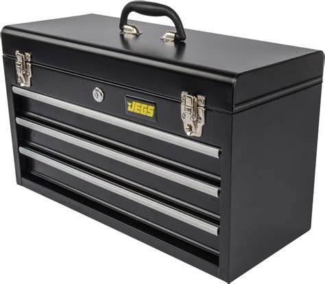 JEGS Tool Box - Portable 3 Drawer Tool Box - JEGS