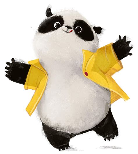 Premium Photo | Cute cartoon panda character