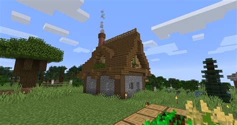 Simple house for my village : r/Minecraft