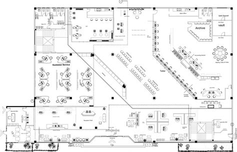 Bank plan , First floor | Bank interior design, Interior design plan, Bank design