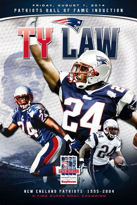 Ty Law will be inducted into the Patriots Hall of Fame....8/1/14 | New ...