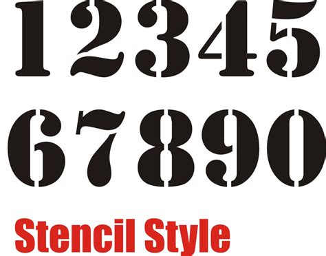 7 Best Images of Small Printable Stencil Numbers 1-10 - Stencil ...