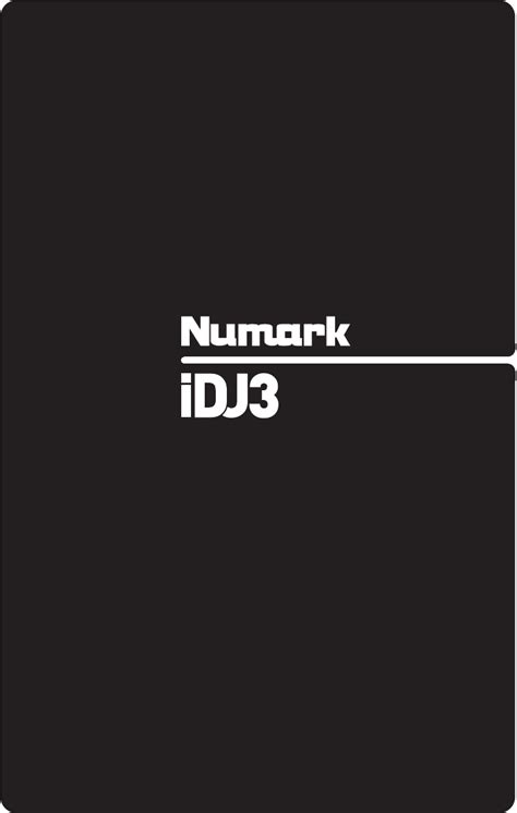 User manual Numark IDJ3 (English - 20 pages)