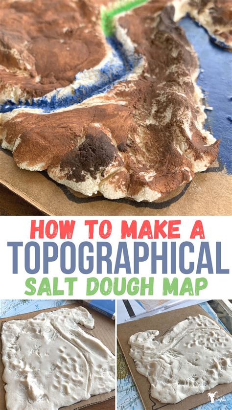 How To Make A Topographical Salt Dough Map - Uplifting Mayhem