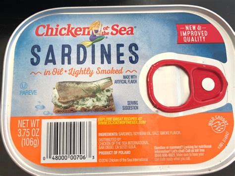 Smoked Sardines in Oil Nutrition Facts - Eat This Much