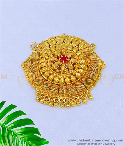 Buy Traditional Light Weight 1 Gram Gold Pendant Designs