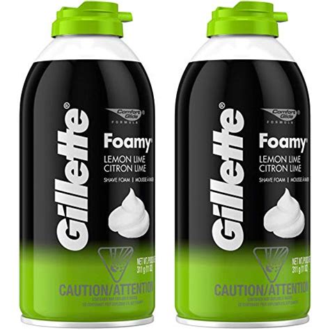 Gillette Foamy Lemon Lime Shaving Cream (312GM, Pack of 2) Price in ...