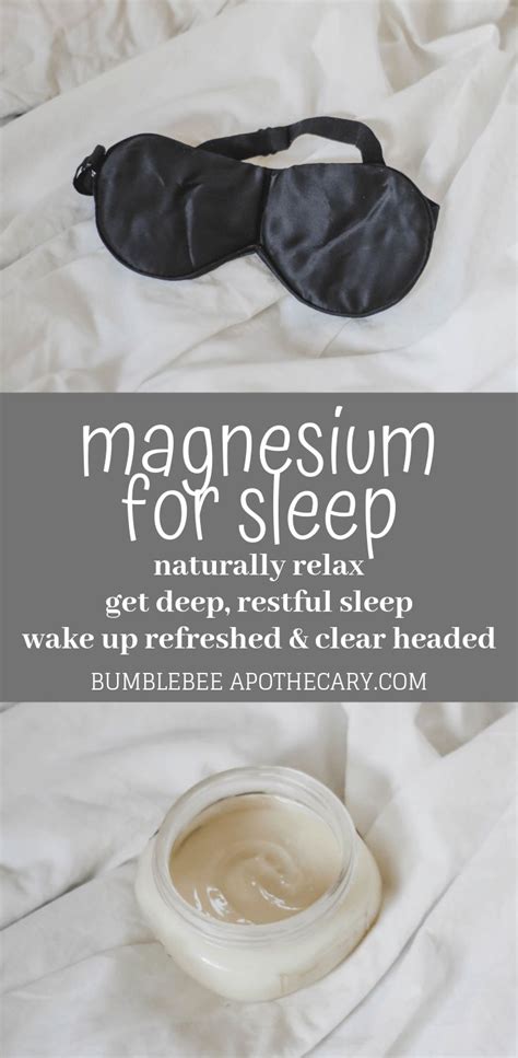 Magnesium for Sleep | Better Sleep Naturally | Magnesium for sleep ...