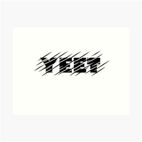 Yeet Black White Art Prints | Redbubble