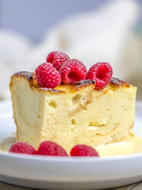 Custard Bread Pudding with Vanilla Sauce - Drive Me Hungry