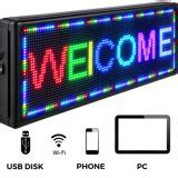 VEVOR Led Sign 40 x 15 inch Digital Sign 96 x 96 HD Resolution Seven ...