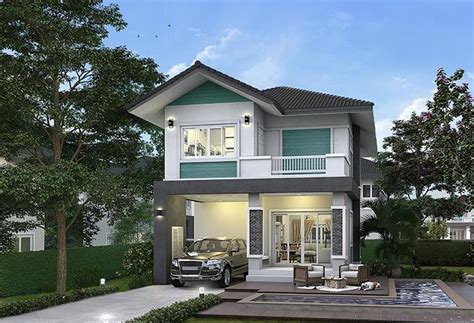 Modern Town House Style 3-Bedroom Single Detached House - Cool House Concepts