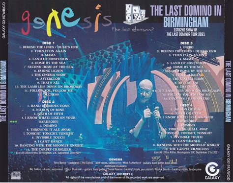 Genesis / The Last Domino In Birmingham / 4CDR – GiGinJapan