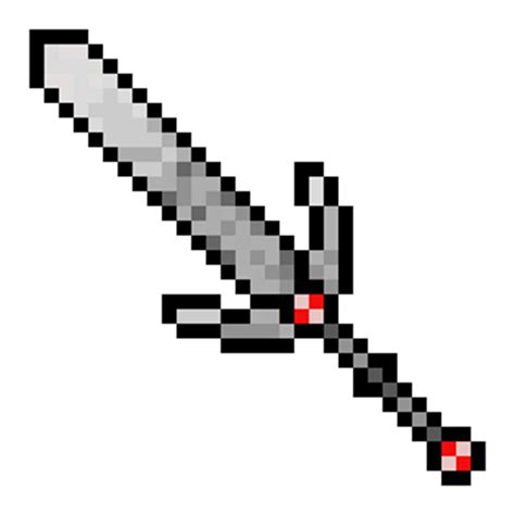 Diamond Sword Pixel Art Vertical