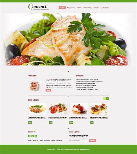 Restaurant Website Design Templates - Printable Word Searches