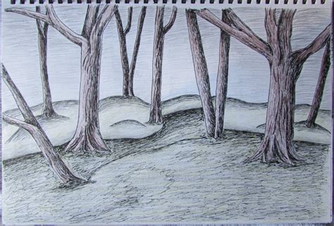 Drawing Dark Forest by 29steph5 | OurArtCorner