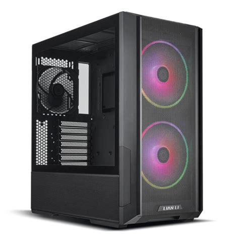 Lian Li LanCool 216RX RGB Mid Tower ATX Case - Black - Umart.com.au