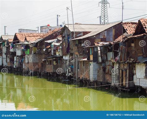 The Slums of Jakarta are the Capital of Indonesia. Stock Photo - Image ...