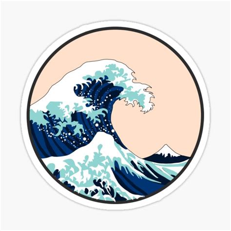 "The Great Wave off Kanagawa" Sticker by akankshad | Redbubble