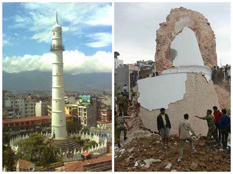 Nepal landmarks: Before and after the earthquake