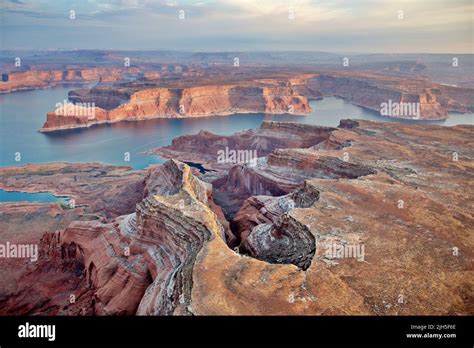 aerial view of Lake Powell Stock Photo - Alamy