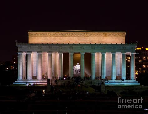 Lincoln Memorial At Night Photograph by Nick Zelinsky