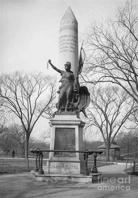 Boston Massacre Monument, c1900 Photograph by Granger