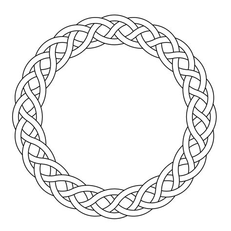 Celtic knot-worrk circle garland narrow by Peter Mulkers | Celtic knot designs, Celtic circle ...