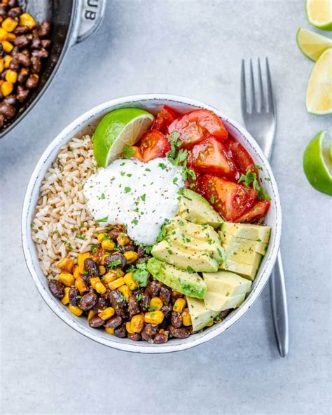 Vegetarian Burrito Bowl - Healthy Fitness Meals