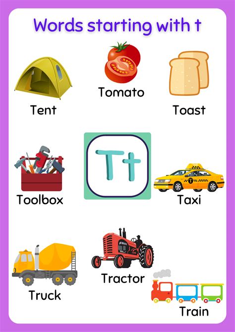 5 letter words starting with t Archives - About Preschool