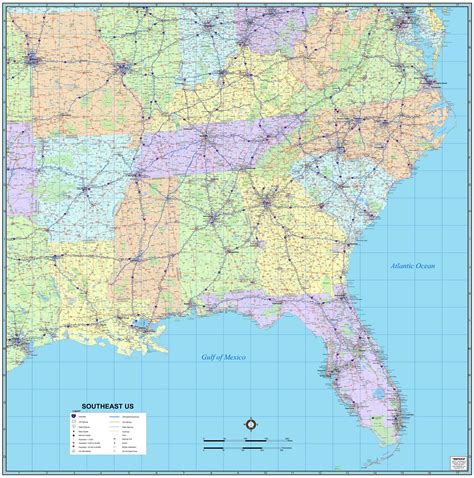 Southeast Usa Map