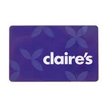 Claire's | Accessories Gift Cards | Voucher Cards | Claire's