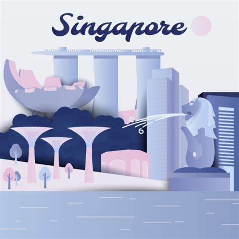 Singapore Famous Place Vector Images (over 100)