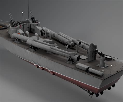 ArtStation - Higgins PT-71 boat | Game Assets