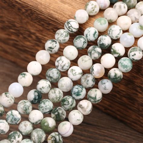 Wholesale Round Beads for jewelry making 15" 4 12mm Green Natural Stone ...