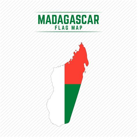 Flag Map of Madagascar 2400623 Vector Art at Vecteezy