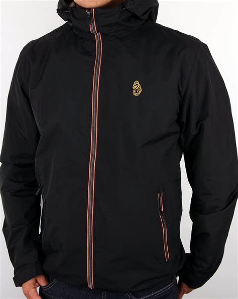 Luke Raleigh Hooded Jacket Black, Men's, Coat, Windbreaker