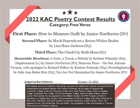 Poetry Contest Winners - 2020 - Kansas Authors Club