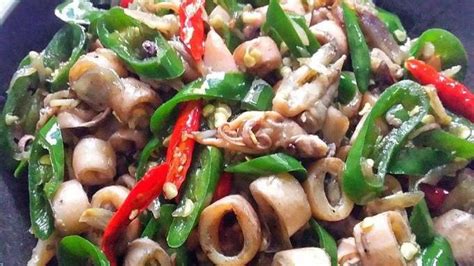 Resep Tumis Cumi Asin Cabe Ijo, Awur-awur dengan Nasi Hangat Lebih Nikmat