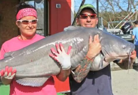 Angling Couple Holds Records after Catching Tournament-winning Blue Catfish | OutdoorHub