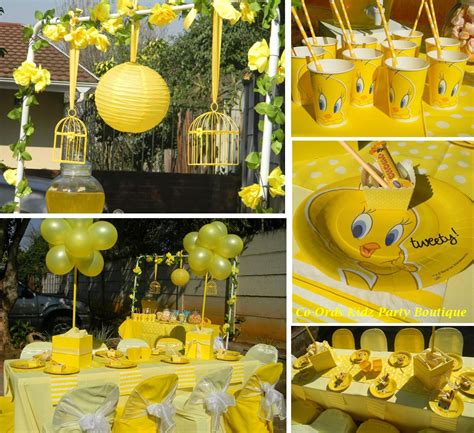 Tweety themed kiddies party and candy table by Co-Ords Kidz Party ...